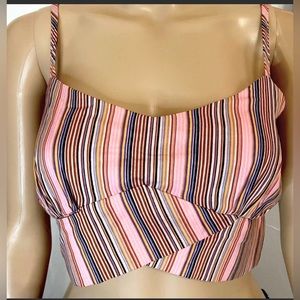 B.O.G Collective Candy Stripe Crop Top